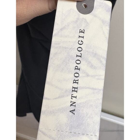 Celandine Anthropologie Black Ruched Halter Mini Dress Women’s Small NWT - Picture 5 of 5